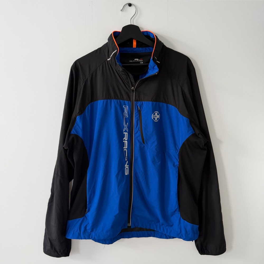 RLX Ralph Lauren Racing Jacket Mens XL Lightweight Windbreaker Reflective